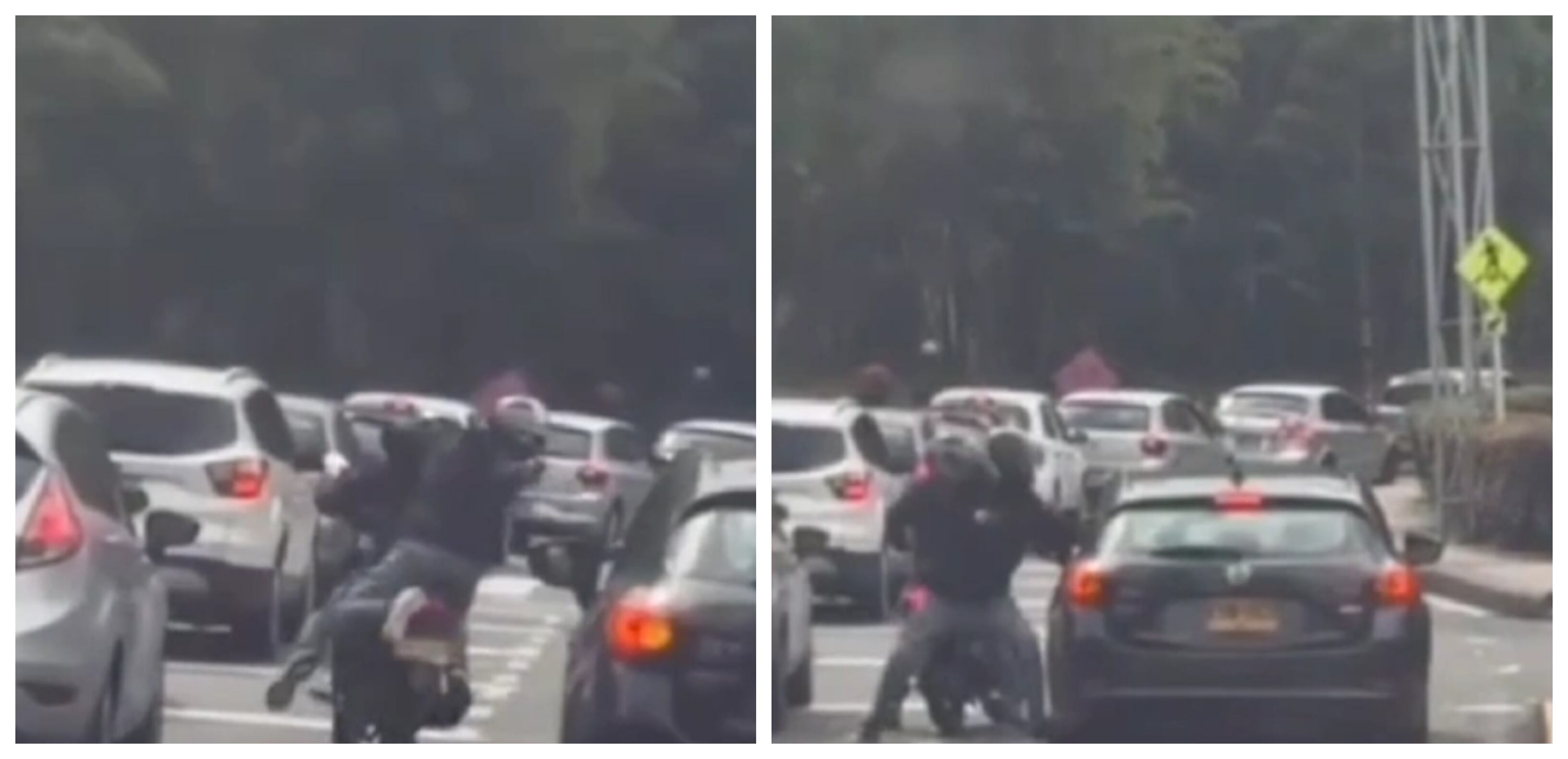 Un nuevo caso de fleteros fue denunciado en Medellín, esta vez en la avenida Las Palmas.