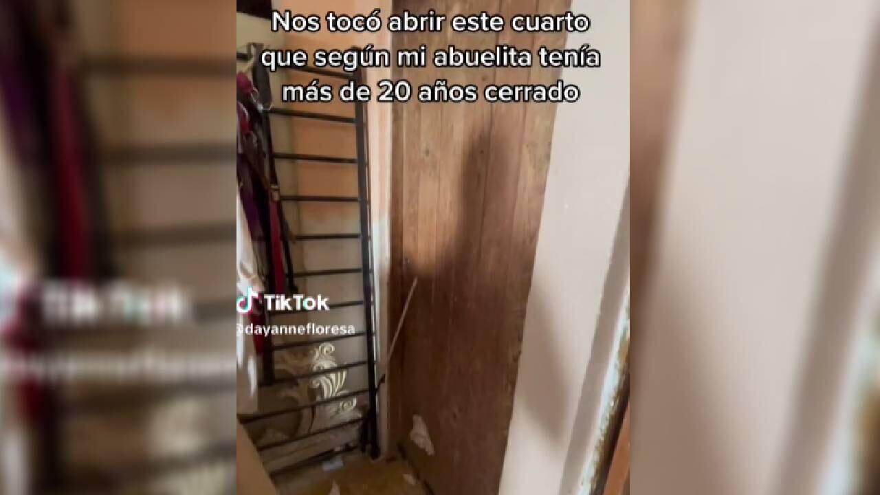Según la usuaria que difundió el video, la habitación fue ocupada por su bisabuela.