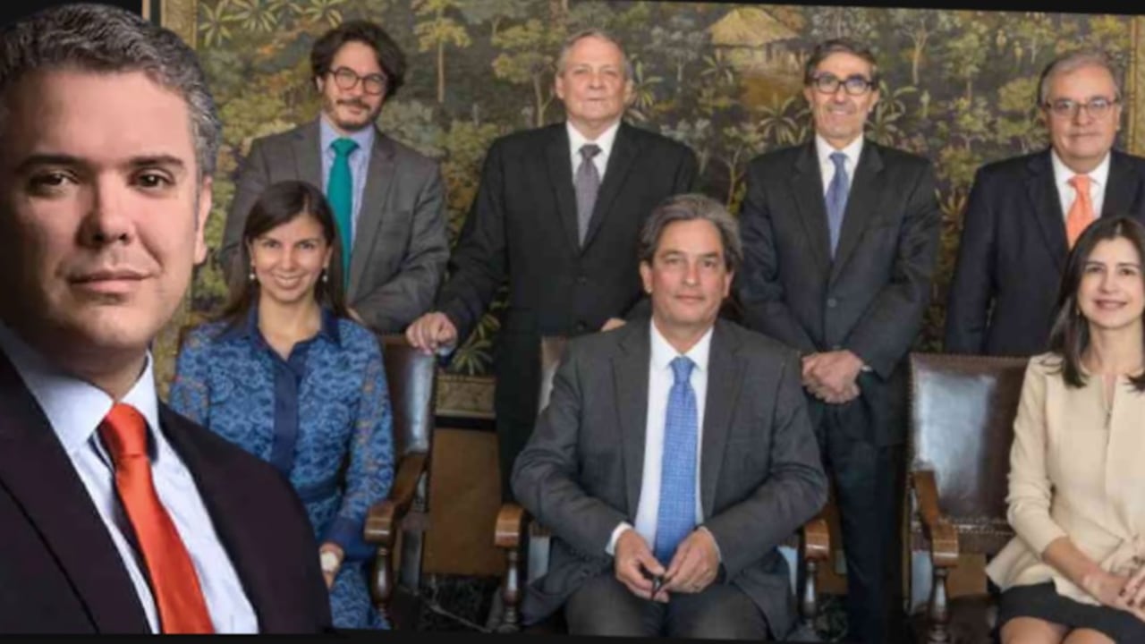 Iván Duque y la junta directiva del Banco de la República