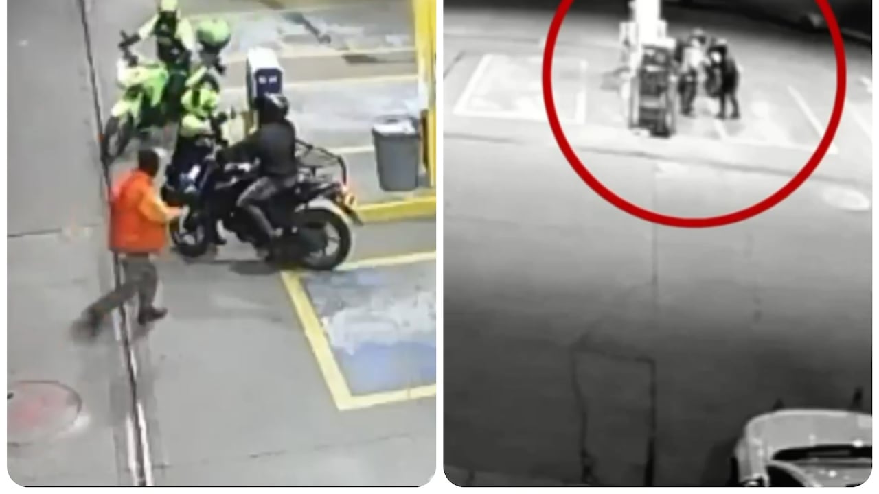 Capturan en flagrancia a dos sujetos armados tras robo a gasolinera en Suba.