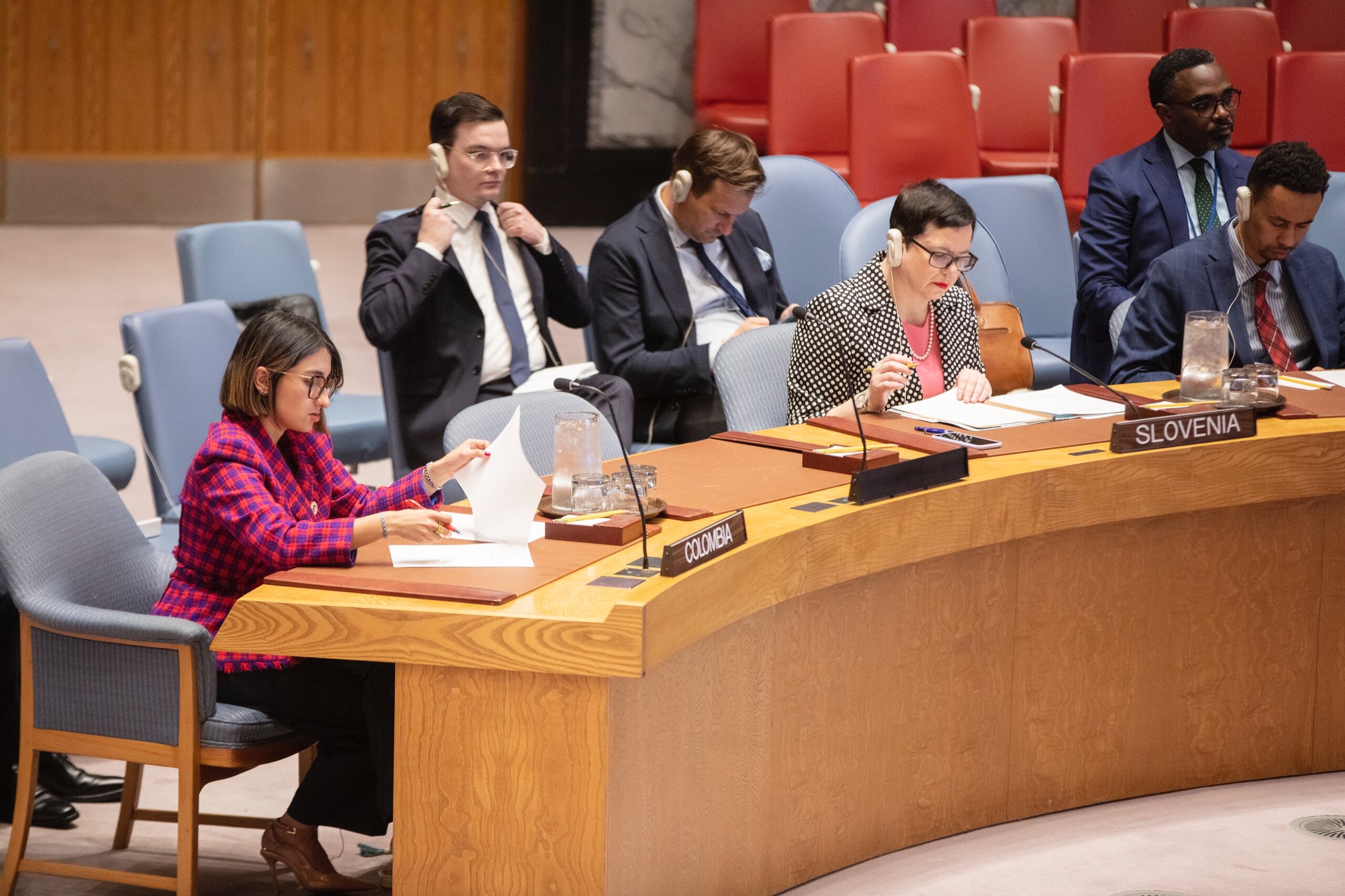 Laura Sarabia estuvo en Nueva York en la ONU.