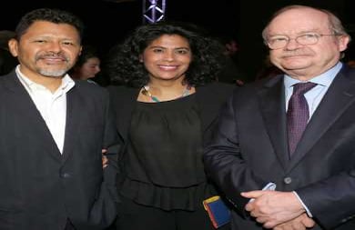 Carlos Jacanamijoy, Zoraida Iguarán y Benjamín Villegas.