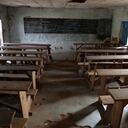 An empty class room following an attack by gunmen at Government Science College, Kagara, Nigeria, Thursday, Feb. 18, 2021. Gunmen have attacked a school in Nigeria's northcentral Niger State, killing at least one student and abducting more than 40 people including students and teachers, according to an official, teacher and a prefect. (AP Photo)