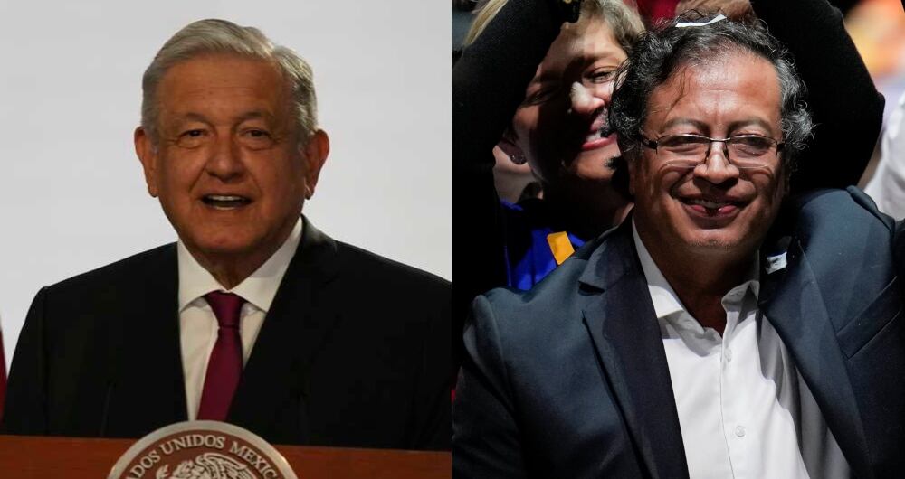 Andrés Manuel López Obrador y Gustavo Petro