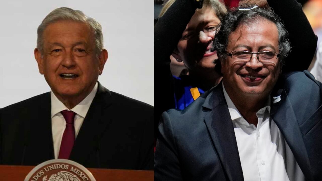 Andrés Manuel López Obrador y Gustavo Petro