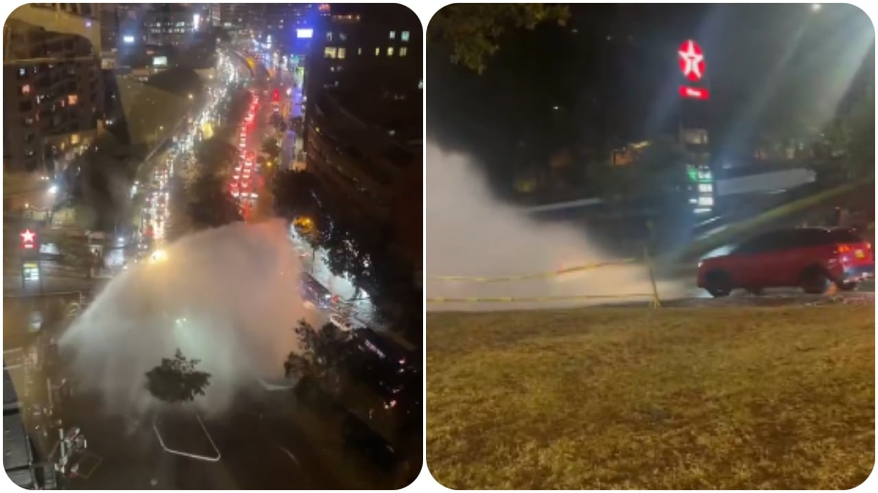 Grave inundación en la Carrera Séptima.