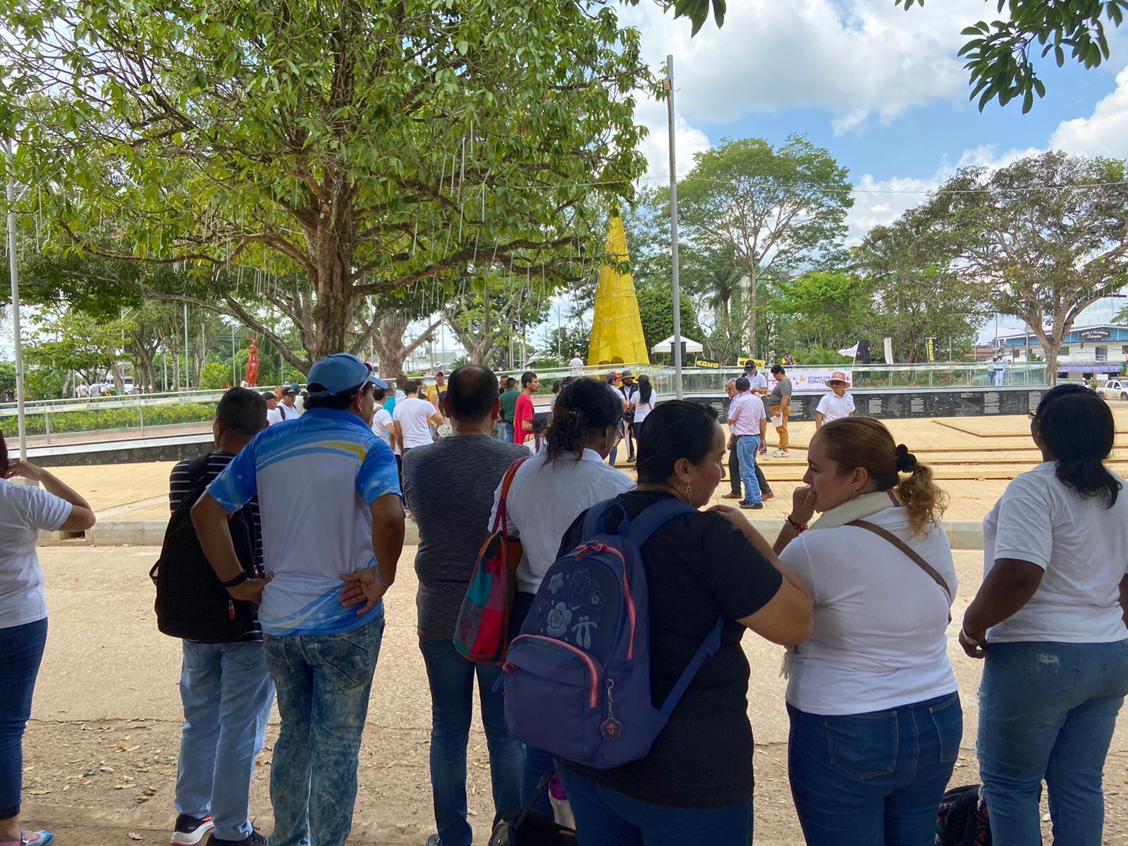 En San Vicente del Caguán, el llamado a la movilización en favor del gobierno Petro tuvo una pobre respuesta.