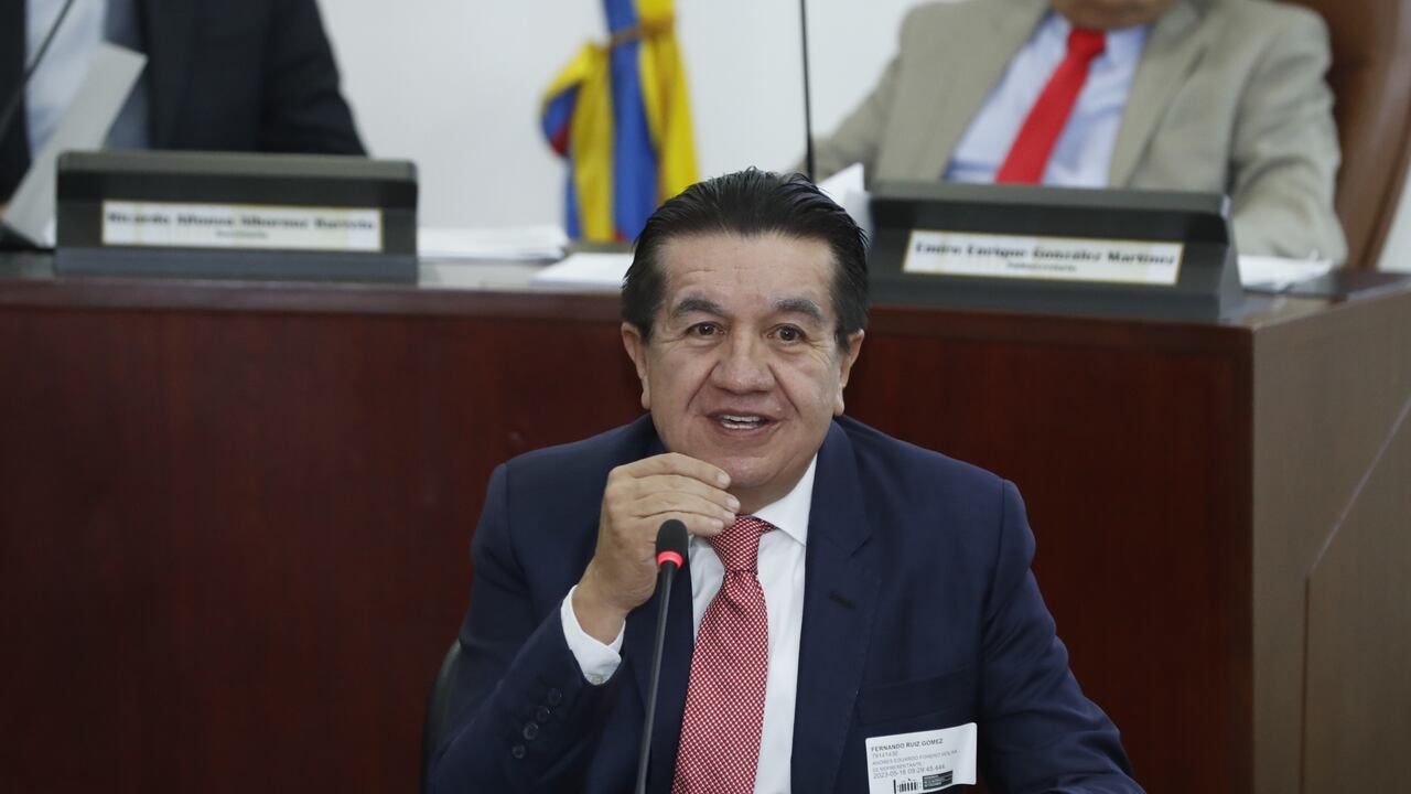 El exministro Fernando Ruiz durante un debate de la COmisión Séptima de la Cámara de Representantes.