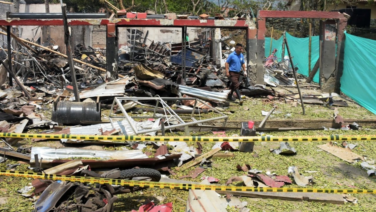 Atentado terrorista en Timba Cauca