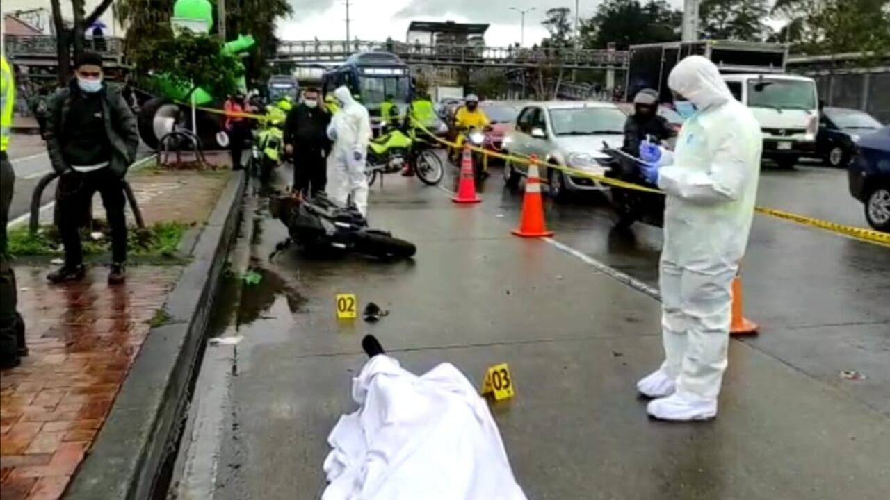 Preocupante aumento de motociclistas muertos en Bogotá en accidentes de tránsito.