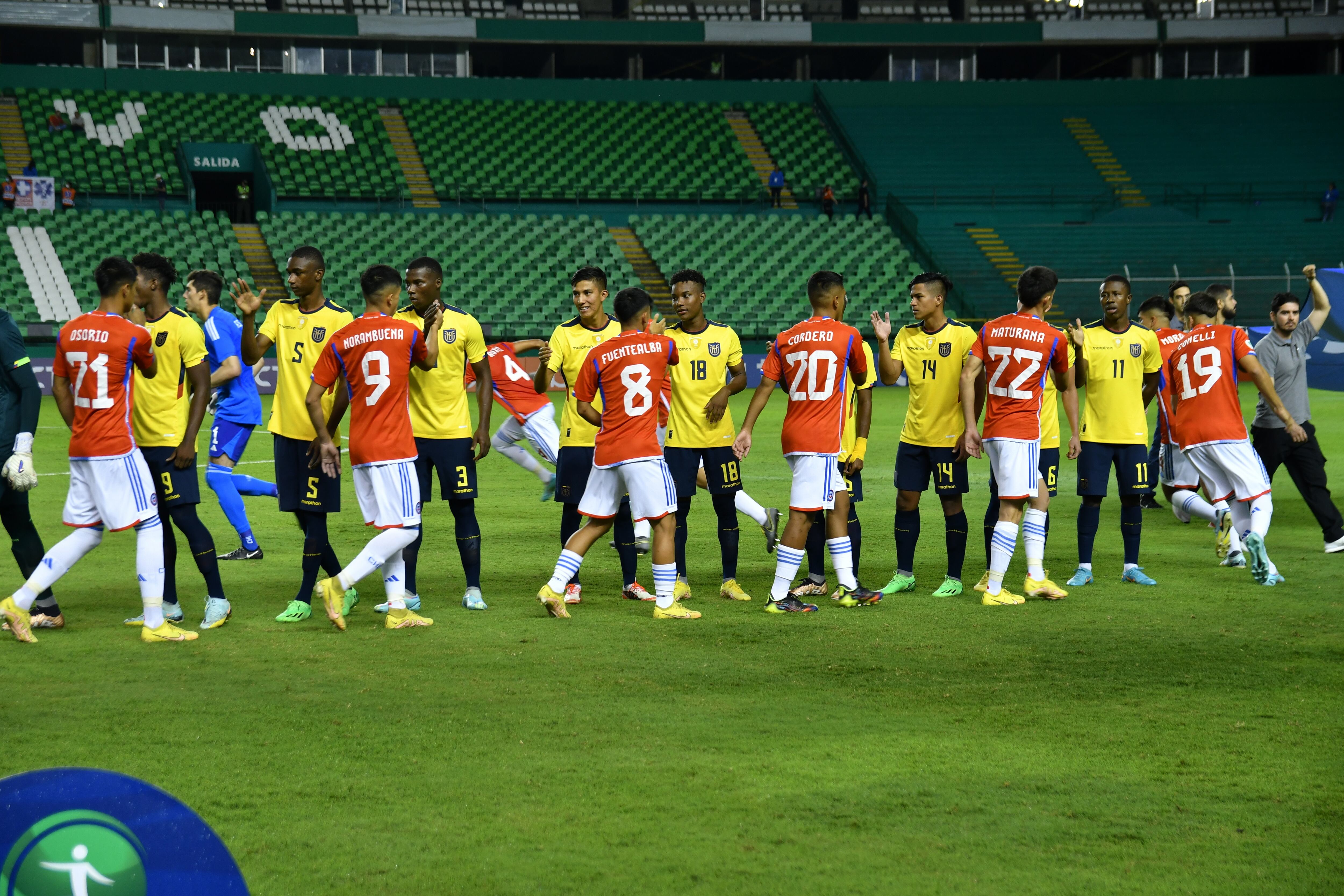 Chile y Ecuador dividieron honores en su primera salida del Sudamericano Sub-20.
