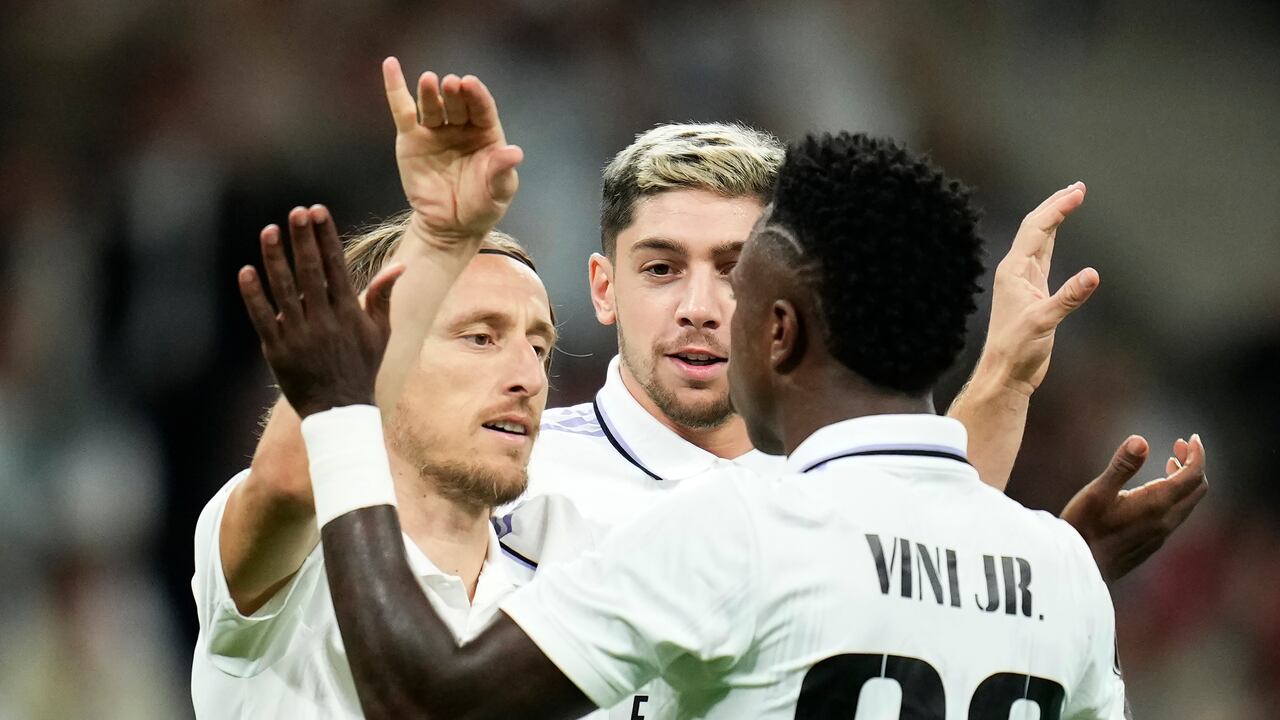 Luka Modric abrió el marcador apenas a los 6 minutos de partido