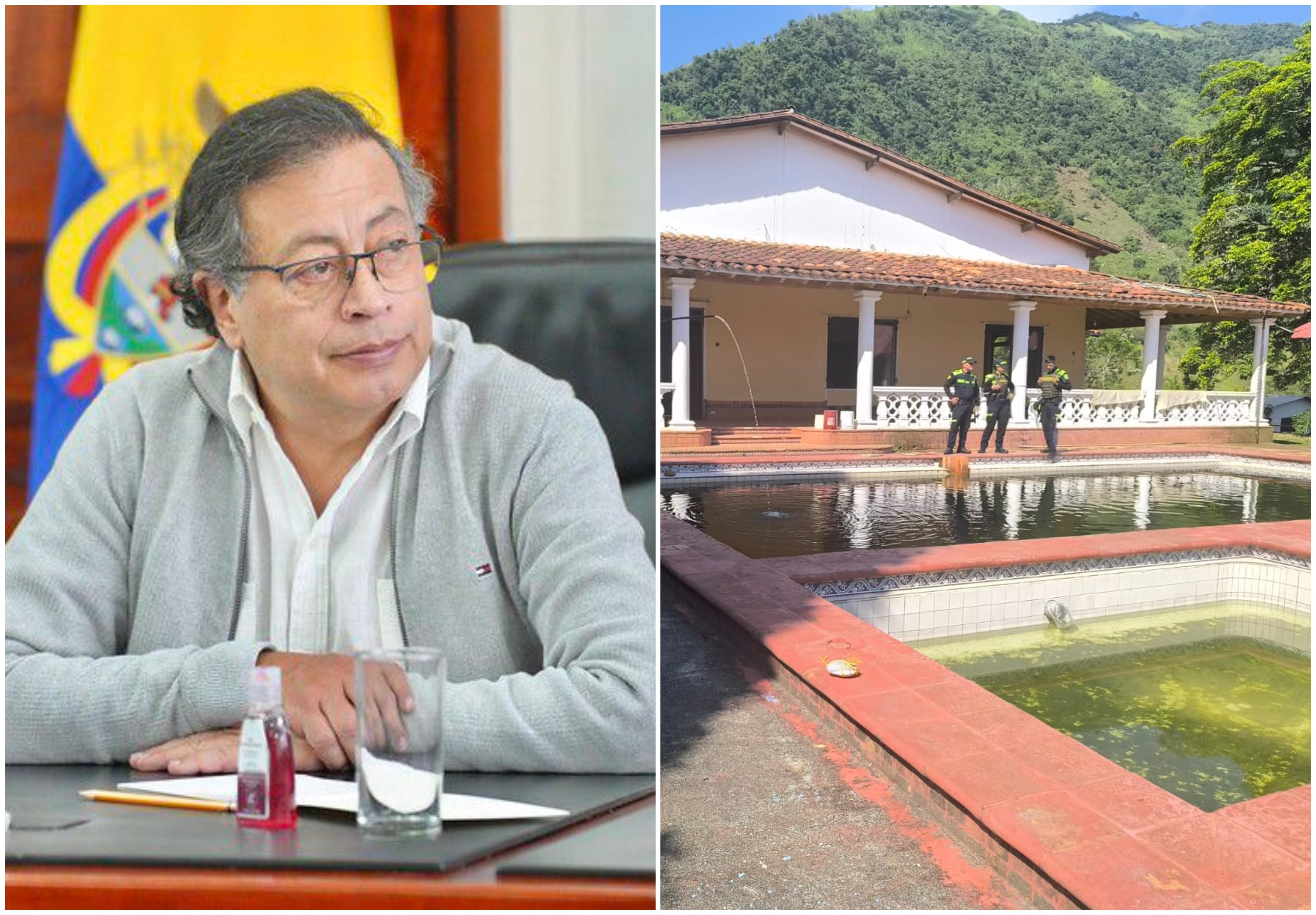 Gustavo Petro y hacienda de El Osito