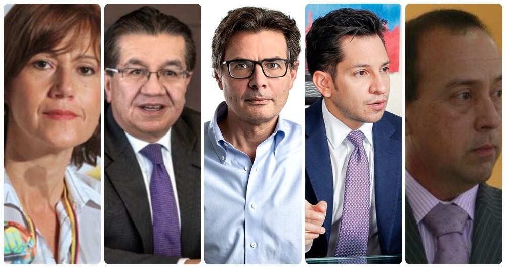 Beatriz Londoño, Fernando Ruiz, Alejandro Gaviria, Germán Escobar y Juan Gonzalo López.