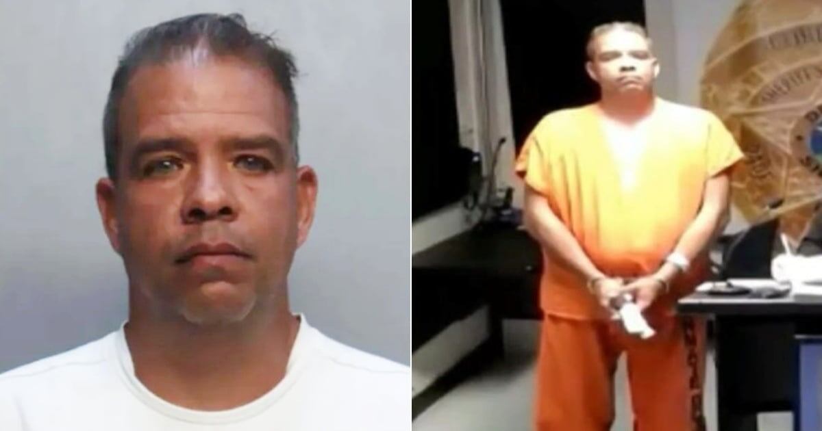 Captura del video del arresto de Eduardo Rodríguez por parte de la policía en una tienda de Miami.