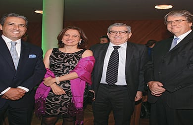 Fernando Jaramillo, Ana Milena Muñoz, César Gaviria y Ricardo Kling.