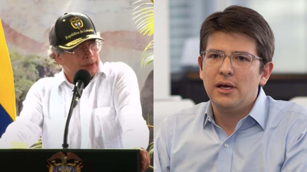 De izquierda a derecha: Gustavo Petro y Miguel Uribe Turbay.