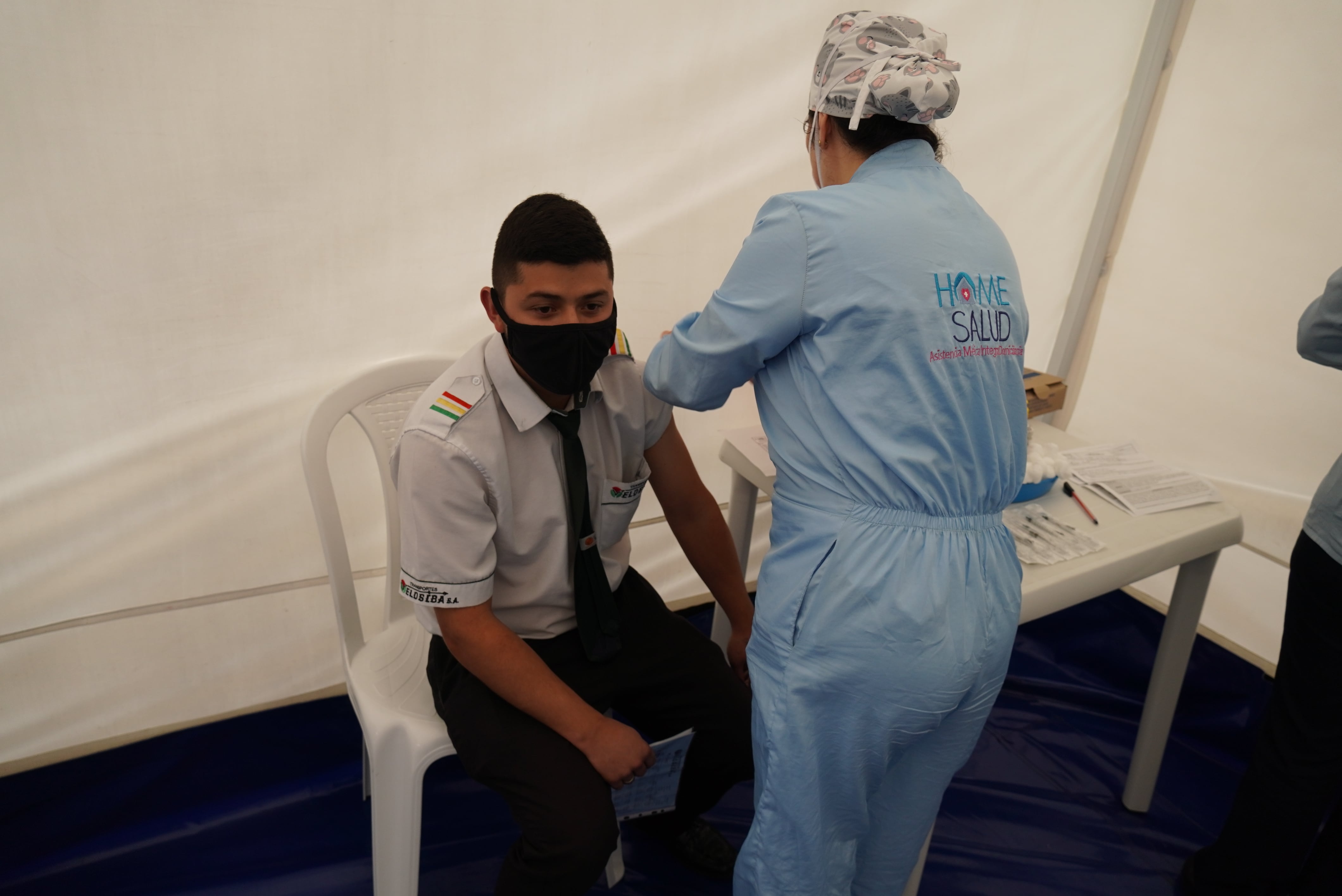 Vacunación Terminal de Transporte de Bogotá