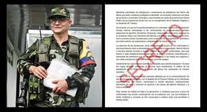 Documento de inteligencia de la fuerza pública sobre acciones contra la comunidad de las disidencias de las Farc en El Plateado, Cauca.