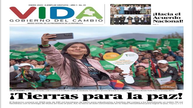 Vida, periódico del Gobierno Petro