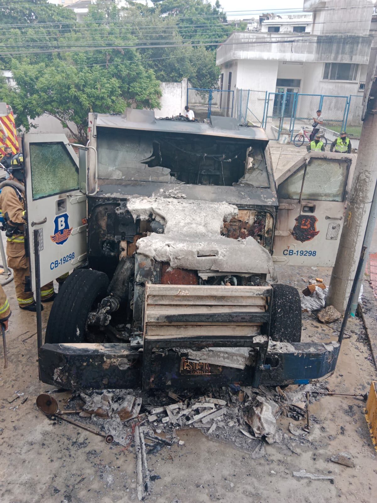 La conflagración se presentó exactamente en la Calle 84 con carrera  42D, Barranquilla.