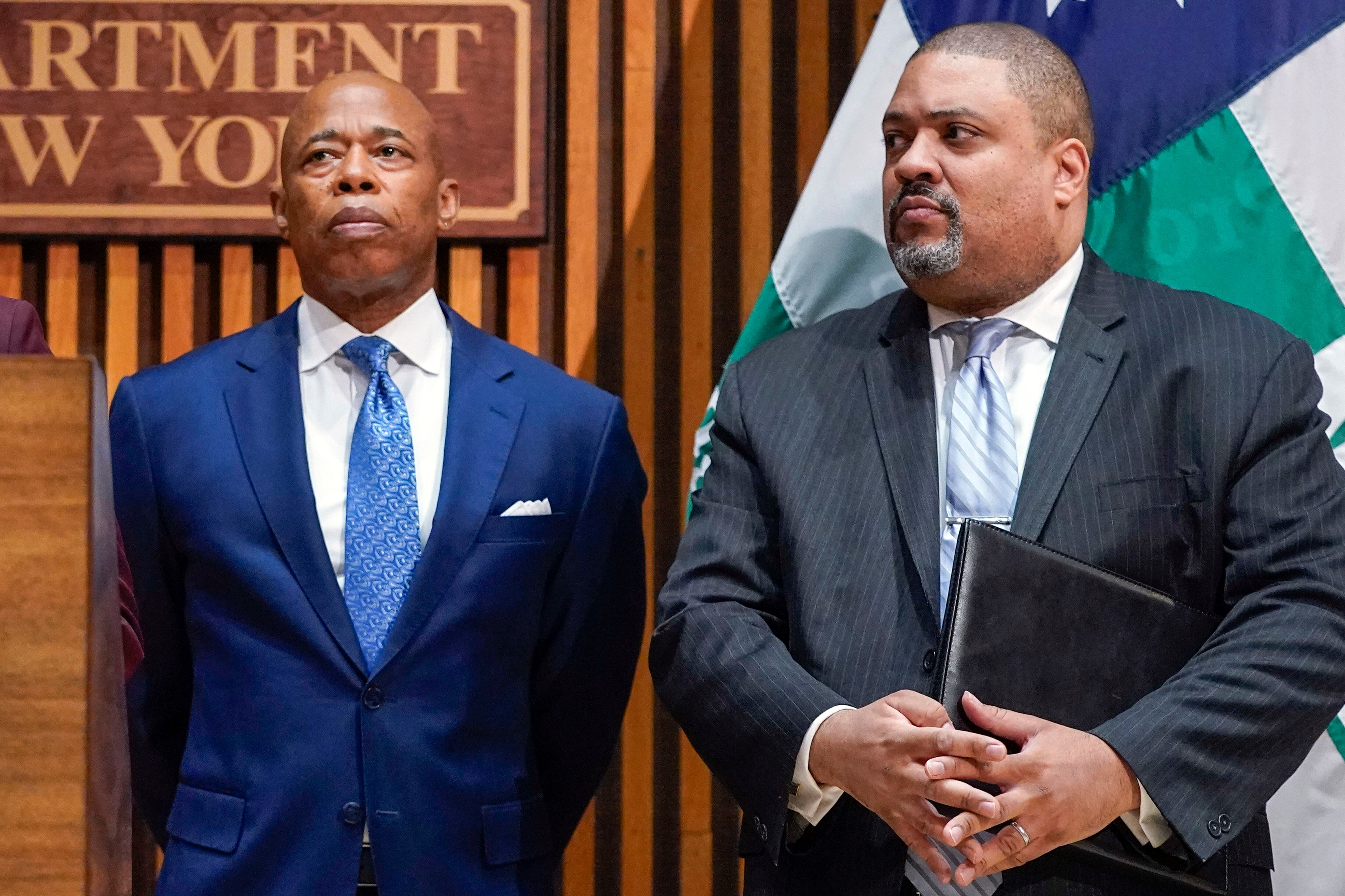 Eric Adams, Alvin Bragg