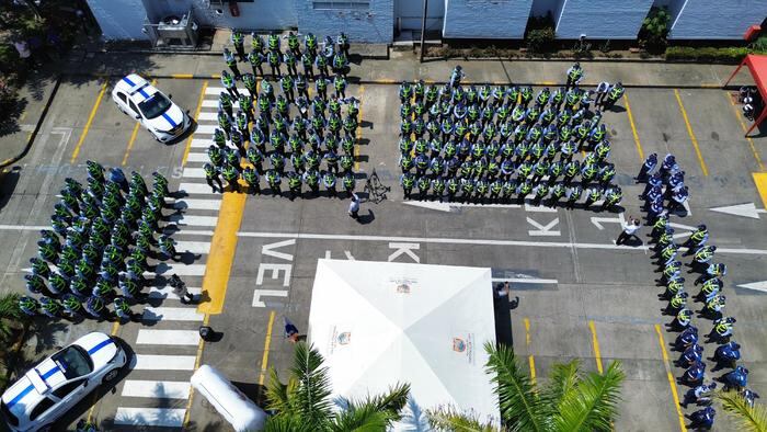 Presentación grupo operativo contra infractores en carriles del MIO