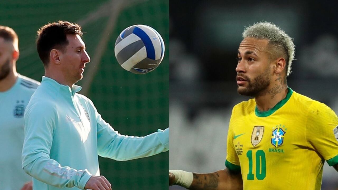 Messi y Neymar se citan como las grandes figuras en la final de la Copa América.