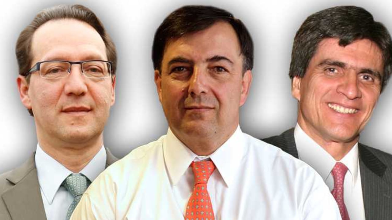De izquierda a derecha: Jaime Araújo Rentería, Juan Carlos Galindo Vacha y Antonio Lizarazo.