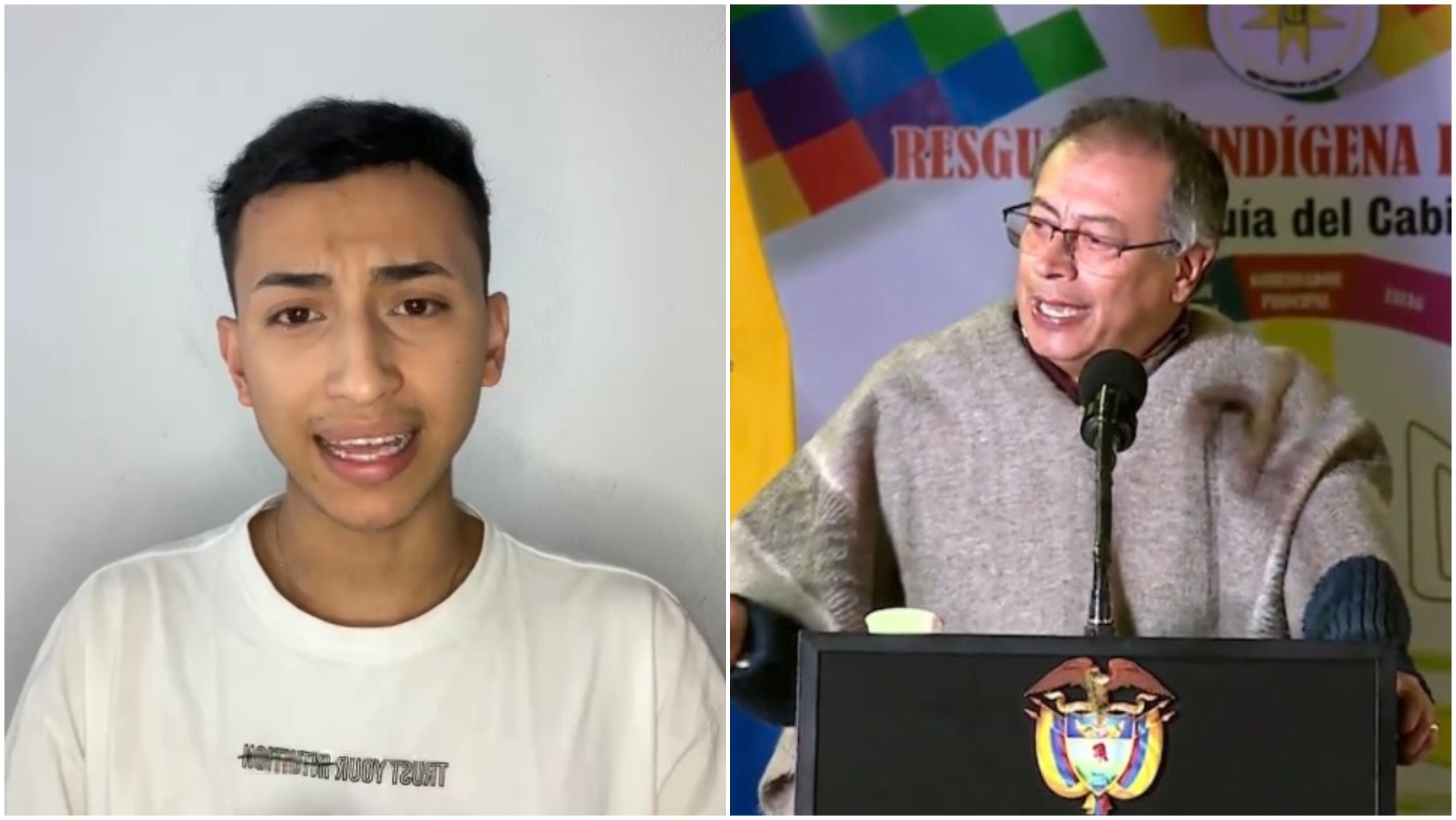 William Molina y el presidente Gustavo Petro