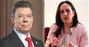 Senadora Cabal dice que caos y destrucción en el país beneficia a Santos/Fotomontaje: SEMANA