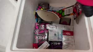 Elementos incautados en una chiquiteca en Bucarmanga.