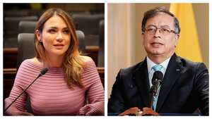 Carolina Arbeláez y Gustavo Petro.