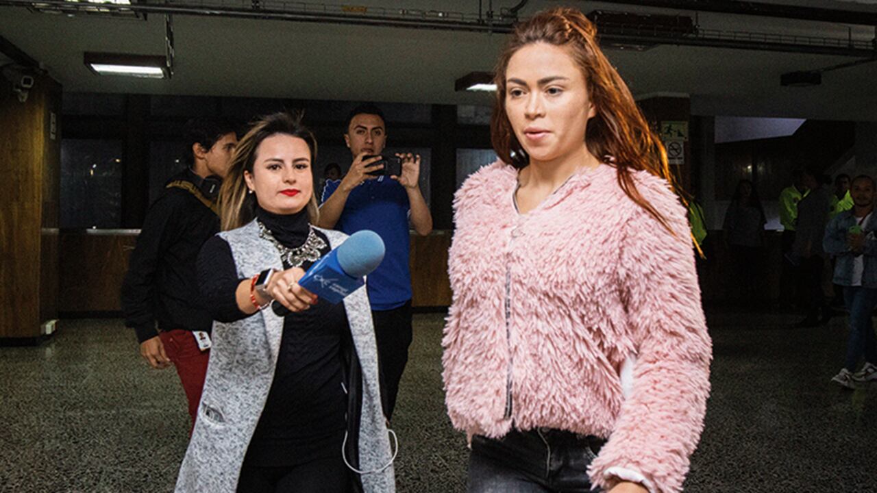 Daneidy Barrera, o Epa Colombia, en los juzgados de Paloquemao.