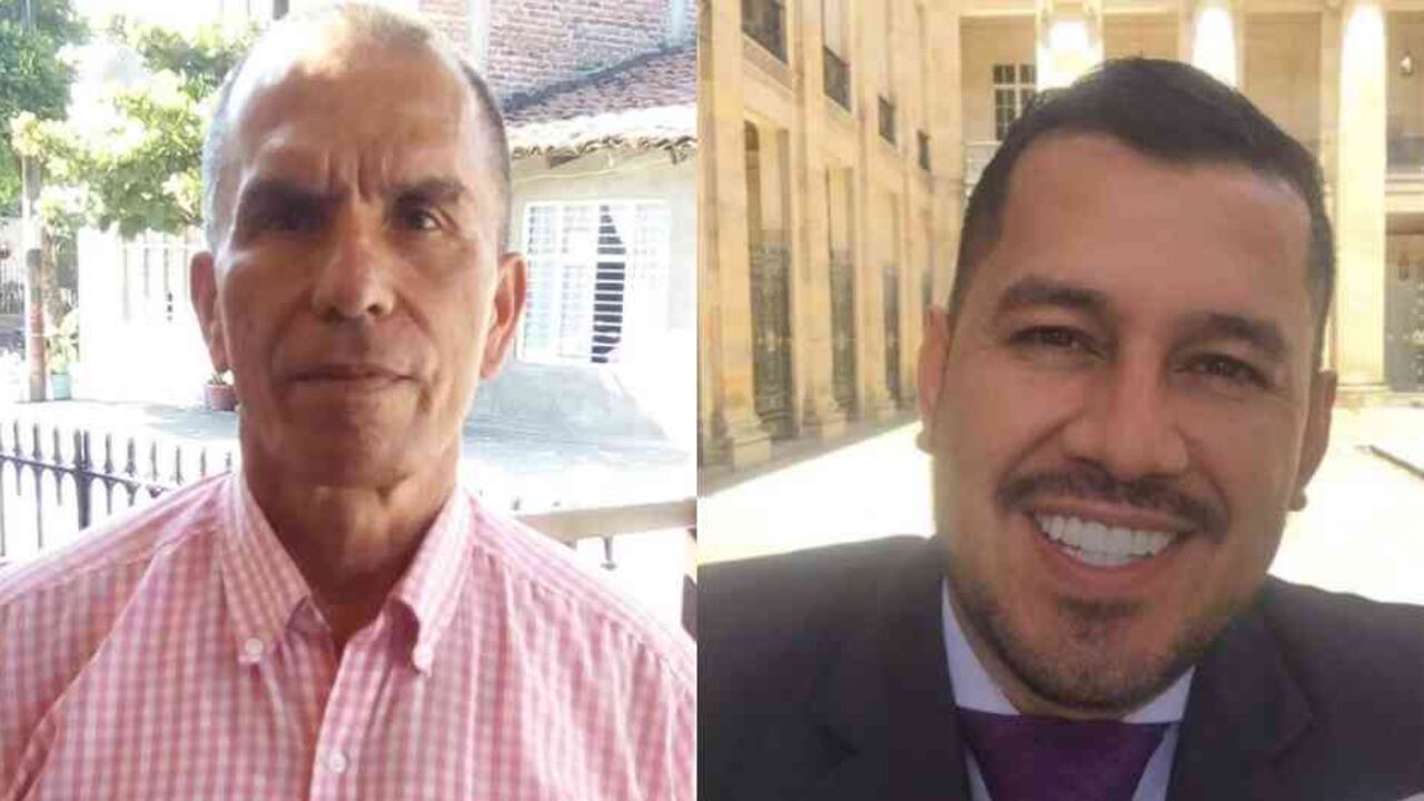 Iván Giraldo y Jhonatan Borja, dirigentes políticos de Colombia Humana.