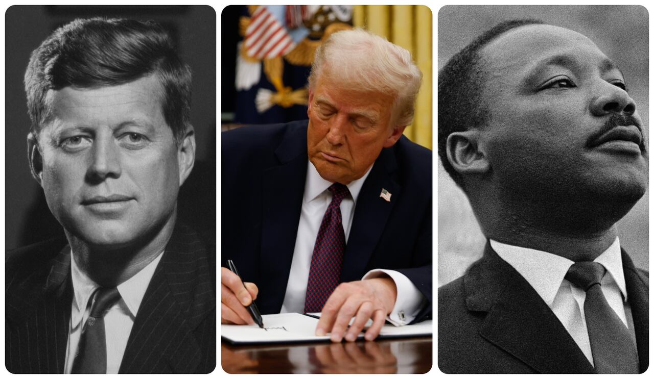 Trump celebró la firma del decreto.