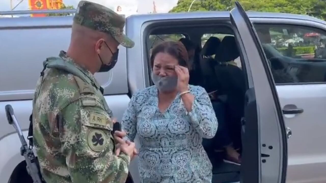 Mujer rescatada en Jamundí