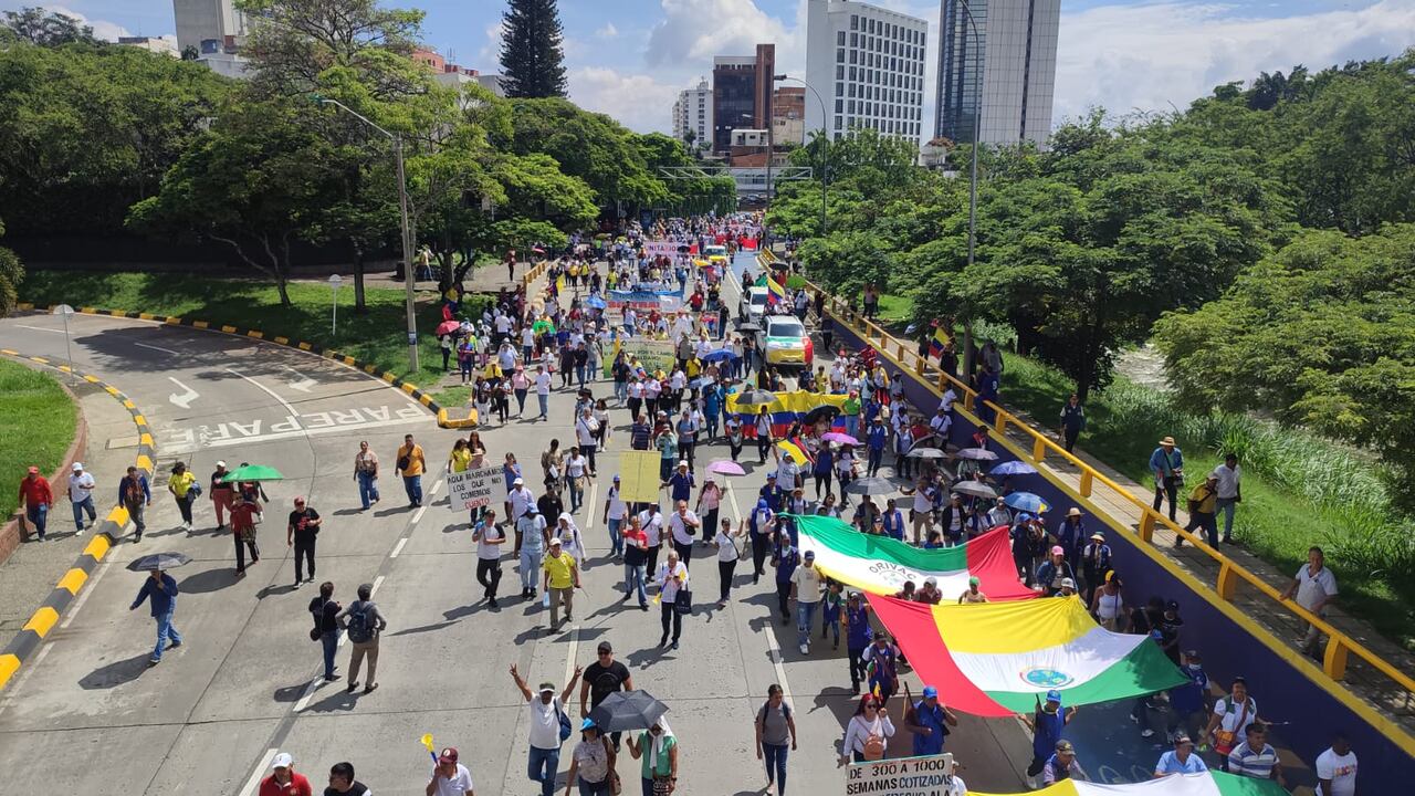 Marchas en apoyo a las reformas del presidente Gustavo Petro
en la ciudad de Cali