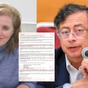 La carta de Eva Ferrer a Gustavo Petro tras salir de la Casa de Nariño.