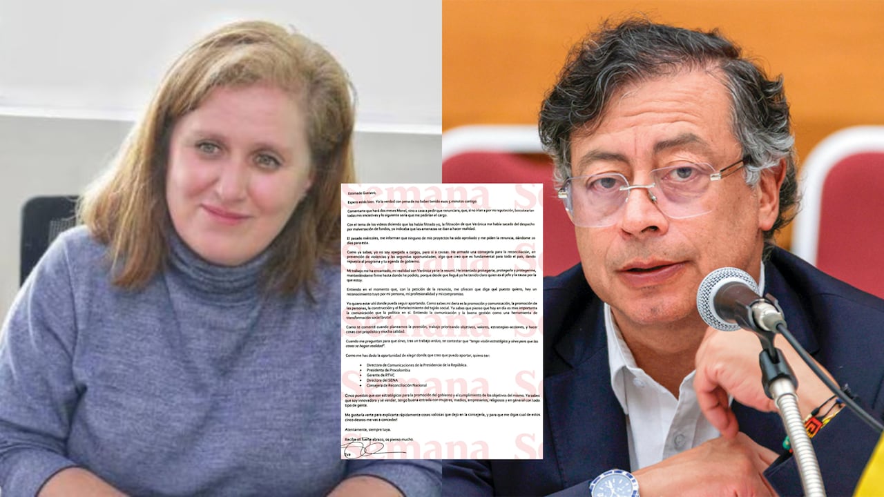 La carta de Eva Ferrer a Gustavo Petro tras salir de la Casa de Nariño.