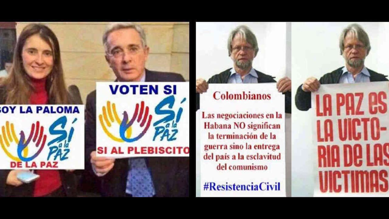 Estas imágenes fueron difundidas en redes sociales. Ni Álvaro Uribe, ni Antanas Mockus se salvaron de ser víctimas de montajes.