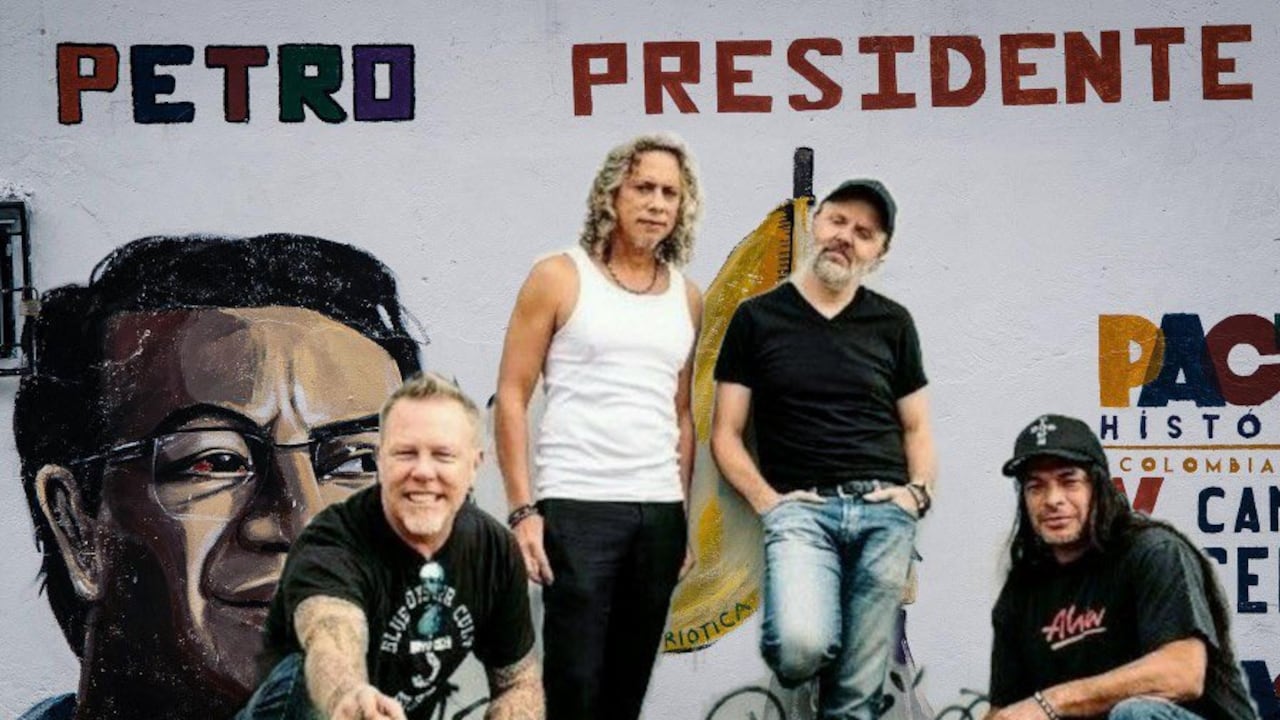 Metallica apoyando a Gustavo Petro es falso