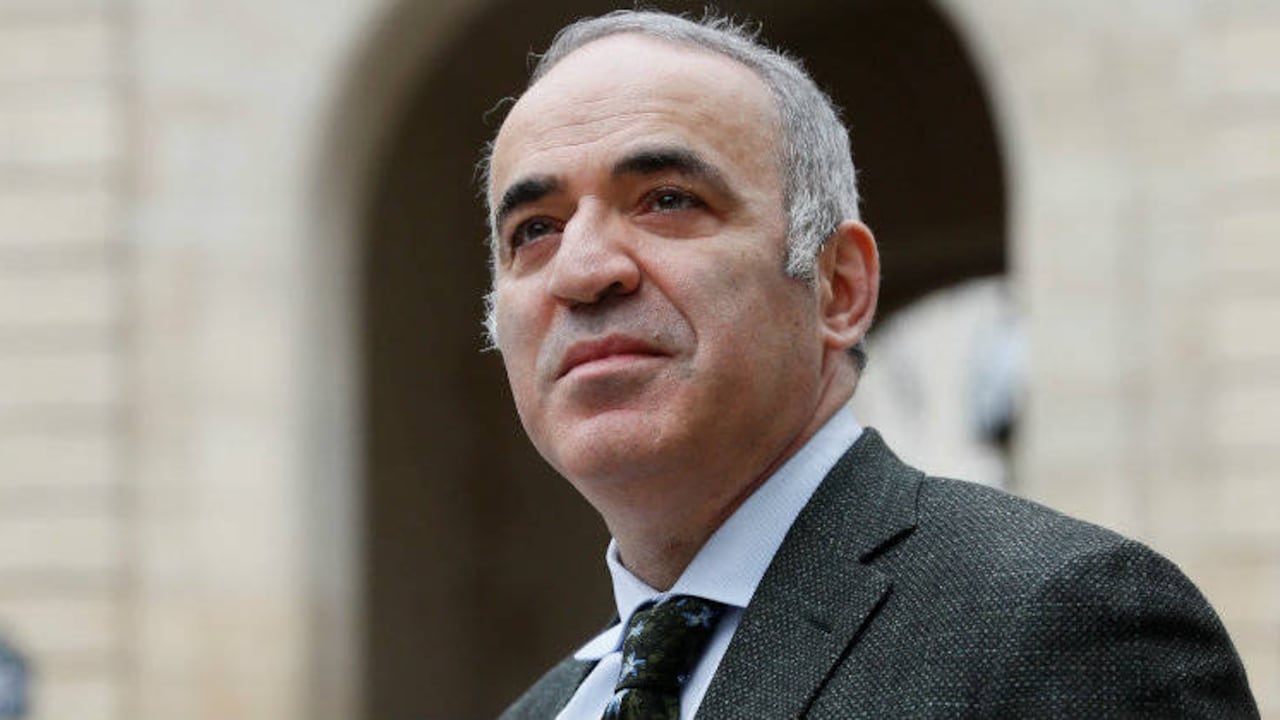 Garry Kasparov en París en 2017. Crédito: Thomas Samson / AFP