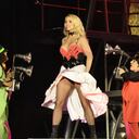 Las canciones más cantadas por sus seguidores fueron éxitos como "Baby one more time", "Womanizer" y "I'm slave 4 you".