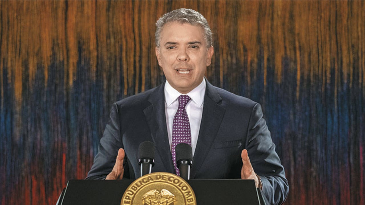 El presidente Duque, con la aprobación más baja en sus 19 meses de mandato.