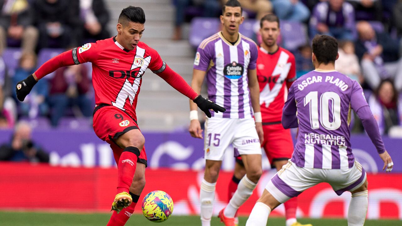 Falcao entró para el remate del partido ante Valladolid