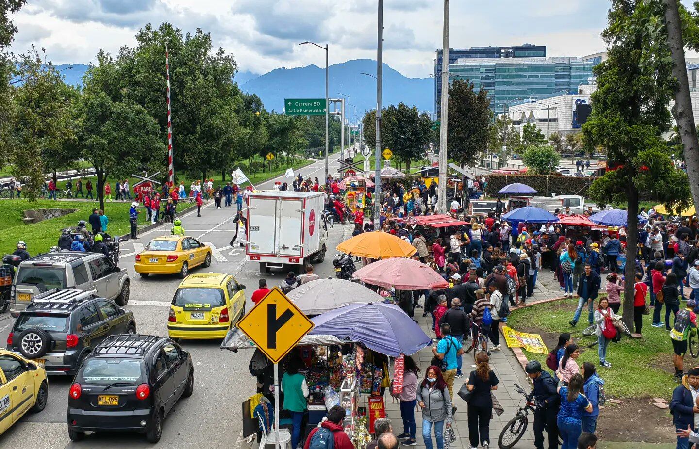Manifestación en calle 26.