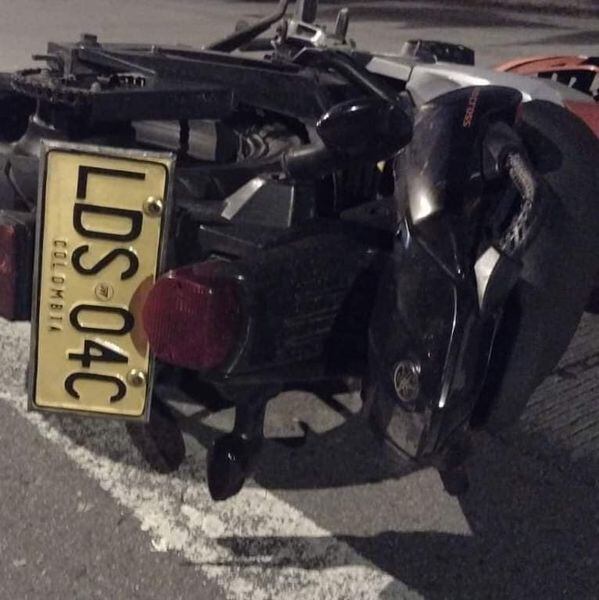 Los jóvenes iban en esta motocicleta.