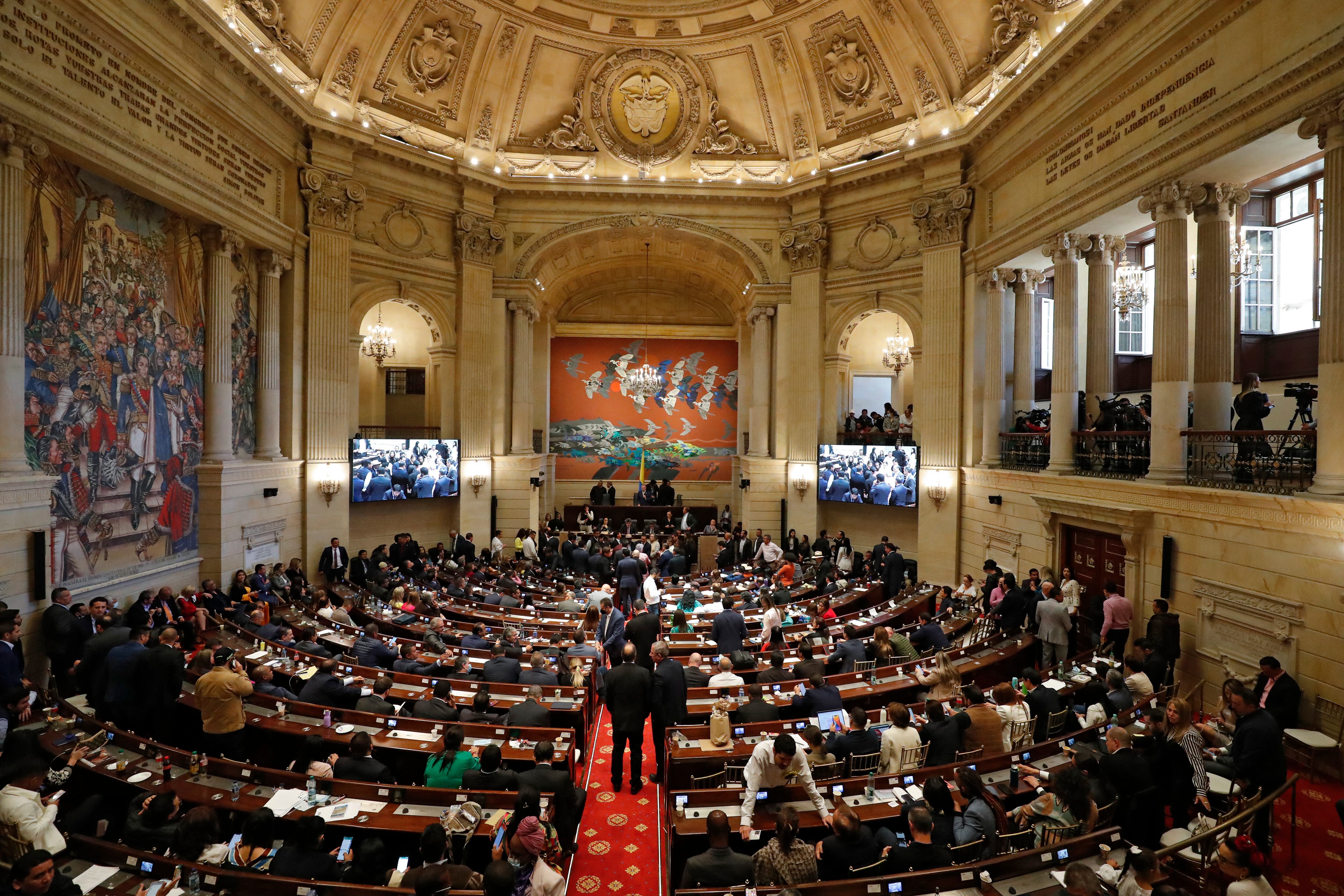 Congreso Pleno durante la elección del Contralor 
panorámica Congreso de la República 2022
Bogota agosto 18 del 2022
Foto Guillermo Torres Reina / Semana