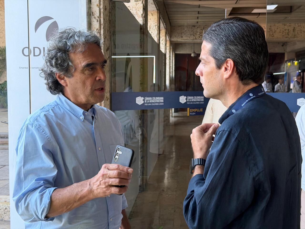 Precandidatos a la Presidencia Sergio Fajardo y Mauricio Gómez Amín.